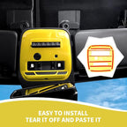 for Bronco Front Reading Light Panel Trim Cover Compatible with 2021-2025 Ford Bronco Interior Accessories 2-Door 4-Door, Yellow (with AUX Switches)