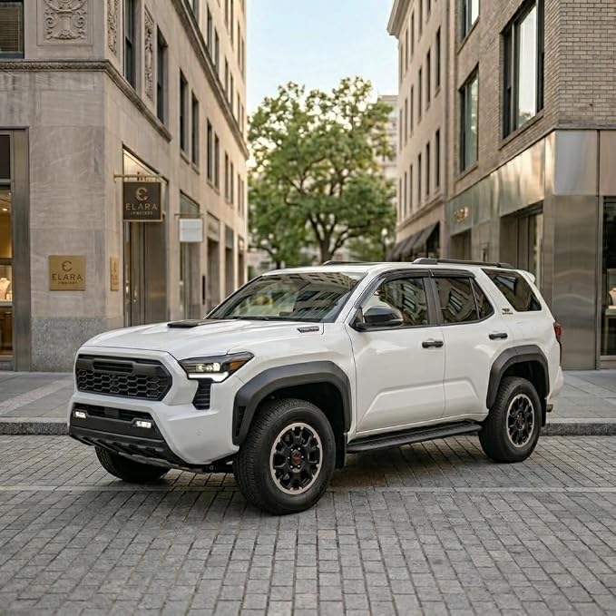 2025 2026 Tape-On Rain Guards for Toyota 4Runner Side Window Visor Deflectors Extra Thick Shade RS Sport Off-Road Premium i-Force MAX Limited Pro Platinum Trailhunter