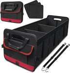 Heavy Duty Collapsible 95 L Capacity Car Trunk Storage Organizer,Multi-Compartment Pockets, Adjustable Straps - Ideal for Travel, Camping, Shopping,Perfect for SUV, Truck, Sedan