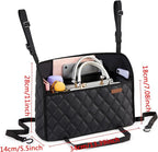 Car Net Pocket Handbag Holder Between Seats Back Storage Organizer Purse Holder for Console Front Seat Storage Barrier