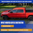 in-Channel Window Rain Guards Deflectors for Dodge RAM 1500 2500 3500 Crew & Mega Cab 2009-2018, Vent Visors Sun Shields for Trucks, Smoke 4PCS