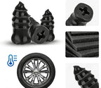 Roadside Emergency Tire Repair kit - 60pcs Tire Repair Screws, Easy Screw in Tire Plugs for Car Bycicle, No-Removal Rubber Tire Plug Screws Kit for Tubeless - Screwdriver, Pliers & Storage Case