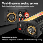 3000W Power Inverter 12v Inverter to 110V DC to AC Converter, 2 x AC Outlets and 2 x 2A USB Car Adapter Power inverters for Vehicles Camping Outdoor Yacht RV