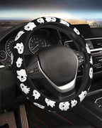 Steering Wheel Cover Accessories Neoprene Cover, Breathable Non-Slip Easy to Install Suitable for Women Men, 14.5-15.5 Inch for Car SUV Van Truck Universal - Ghost