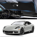 Sunshade for 2017-2023 2024 2025 Porsche Panamera Accessories Front Window Sun Shades Shield Cover for Windshield Foldable 210T Sun Visor