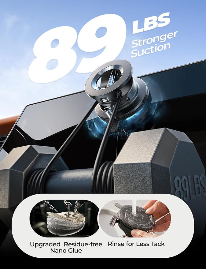 for Magsafe Car Mount, Magnetic Phone Holders for Your Car Vacuum, Phone Mount for Car Accessories for Women Men Jeep BMW, Suction Phone Holder Gifts Kits, for iPhone 17 Pro Max 16 15 14 13 12