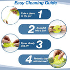 Car Cleaning Gel, Super Clean Car Cleaning Putty for Interior Detailing, Dust Cleaning Gel for Air Vents, Cup Holders, Dashboards, Keyboard & Hard-to-Reach Areas, 80g