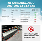 Full Set Floor Mats for Honda CR-V 2012-2016 EX & LX & SE, All Weather TPE Custom Fit Floor Liners 1st & 2nd Row & Seat Back Mat & Cargo Mat (Not Fit EX-L & Touring)