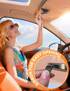 Sunglass Holder for Car Visor, Boyfriend Gifts & Car Organizer Magnetic Sunglasses Clip, 2 Pack (Black)