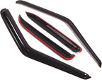 WD2-078 Dark Smoke 2 Pcs Set Window Visor (Outside Mount) Deflector Rain Guard Compatible with 1995-1999 Chevrolet Monte Carlo