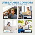Car Seat Cushion, Car Seat Pillow, Automotive Cushion | Memory Foam Car Seat Cushion for Long Driving, Butt Pillow for Pain Relief, Driver Seat Cushion for Car, Truck, Office, Black