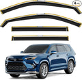 in-Channel Window Rain Guards Fit for Toyota Grand Highlander 2024 2025 2026 Extra Durable Rain Guards Side Window Deflectors Vent Visors Vent Shades Car Accessories Visors -4 pcs