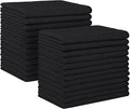Black Microfiber Cleaning Cloth, 24 Pack Absorbent Cleaning Rags, Lint-Free, Streak-Free Cleaning Towels for Car Kitchen House, 12"X11"
