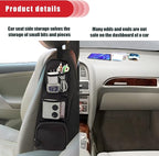 2PCS Car Seat Storage Hanging Bag, Multi-Pocket Seat Side Organizer, Multifunctional Mesh Net Pocket, Can Hold Mobile Phone, Wallet, Glasses, Suitable for Cars, SUVs, Trucks
