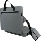 Heated Stadium Seats for Bleachers,Foldable Heated Seat Cushion,Portable Seat Pad,USB Powered Great for Outdoor Sports,Concerts,Camping (No Power Bank) (Grey)