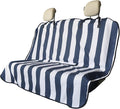 Back Seat Cover for Car Trucks Van SUV Jeep,Waterproof Rear Bench Towel Seat Covers for Dogs and Kids,Automotive Backseat Protector (Blue Stripe)