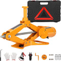 Electric Scissor Car Jack Kit, 3Ton 12V Portable Auto Car Lift with 17.7" Range for SUV/Sedan, Floor Jack for Tire Change & Roadside Emergency