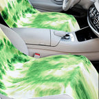 Car Seat Towel Covers with Storage Bag, 63 x 32 Inch Universal Non Slip Waterproof Sweat Protector for Car Truck, Gym Swimming Running, Machine Washable(2 Pack,Green Tie Dye)
