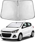 Windshield Sunshade Compatible for Chevrolet Spark 2013-2014 2015 2016, Sun Visor for Front Windshield & Window Sun Shade Cover, UV Heat Blocker & Protector, Car Accessories