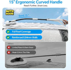 7-in-1 Car Wash Kit with 20L Folding Bucket & Brush – Car Wash Mop with Long Handle, 15° Curved Aluminum Pole for SUV Roof, Car Washing Brushes & Cleaning Supplies, RVs-White.