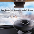 Car Heater, 12V 180W Portable Windshield Defogger and Defroster, 2 in1 Fast Car Heater Defroster Plugs in Cigarette Lighter,Auto Heater for Car With Scution Holder