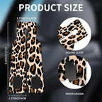 Car Seat Headrest Hook, Universal Leather Cute Hanger Holder Hook, Storage Organizer Interior Accessories for Purse Bags Handbag Luxury Leopard Red