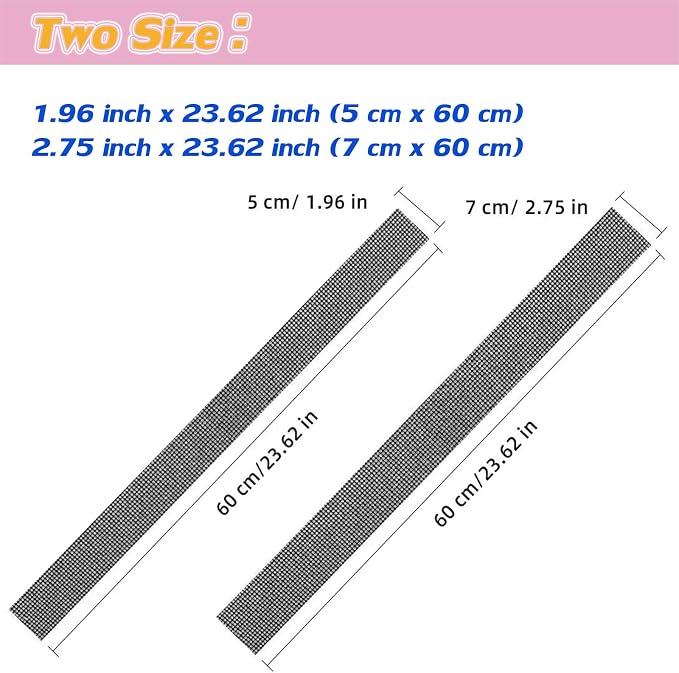 Car Door Sill Protector with Bling Rhinestones 2PCS Edge Guard Scuff Cover Anti-Scratch Strip Sticker Bumper Protector for Truck Car 1.96"x 23.62" (Green)