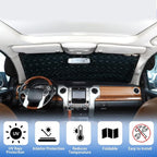 Windshield Snow Cover Fit for Toyota Tundra 2007-2021, Front Windshield Cover for Ice and Snow, Auto Extra Thick Windshield Ice Cover Protects Windshield from Rain, Sun, Frost