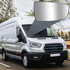 Passenger Right Side Lower Mirror Glass Replacement for Ford Transit 150 250 350 MK8 2014 2015 2016 2017 2018 2019 2020 2021 2022 2023 with Plate