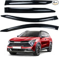 Window Rain Guard for Kia Sportage 2023 2024 2025 2026 LX EX SX Prestige X-Pro X-Line Tape-On Shatterproof Sun Smoke Guard Vent Visor Side Wind Deflectors Accessories for Kia Sportage 2023-2026