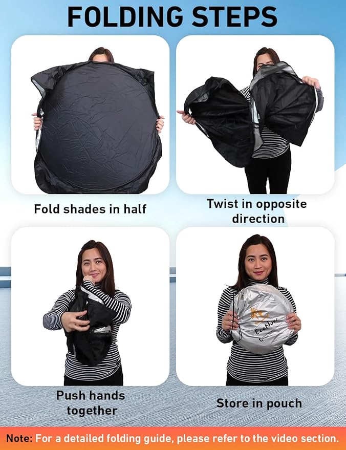 Windshield Sunshade Compatible for Dodge RAM Promaster 2014-2024 2025 2026, Sun Visor for Front Windshield & Window Sun Shade Cover, UV Heat Blocker & Protector, Car Accessories