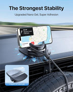 2026 Upgraded Car Phone Holder Mount, Ultra Stable & Silicone Phone Holders for Your Car 360° Rotatable Dashboard Cell Phone Holder Mount for iPhone 17 Pro Max/16/15/14/13/12/ Samsung