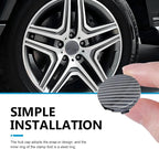 4PCS Car Wheel Hub Center Caps, 2.36" OD 2.2" ID Wheel Center Caps, Carbon Fiber ABS Snap-in Rim Hub Cover, Rustproof Center Caps for Rims, Universal Wheel Hub Decoration (Carbon Fiber)