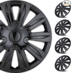 4-Pack 14 Inches Wheel Rim Cover Hubcaps,Redesign Fashion Style Replacement Hubcaps,Car Truck SUV Hub Accessories, Black Lacquer
