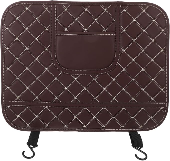 Car Seat Kick Protector Pad 17.32X13.77 Inch Back Mat with Storage Pocket Anti-Kick Backseat Protector for Kids Auto Interior