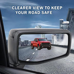 Right Passenger Side Mirror Compatible with 2019-2025 chevy Silverado 1500 Power Glass Manual Folding With Temperature Sensor Non-heated Without turn signal Replace#GM1321582(5Pins)