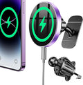 for Magsafe Car Mount Charger【100% Stable】 15W Magsafe Car Charger Magnetic Phone Holders for Your Car Accessories for Women Men car Phone Holder Wireless Car Charger for iPhone (Purple)
