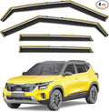 in-Channel Window Rain Guards Fit for Kia Seltos 2021-2026 Rain Guards Extra Durable Window Deflectors Visors Vent Visors Vent Shades Car Accessories -4 pcs
