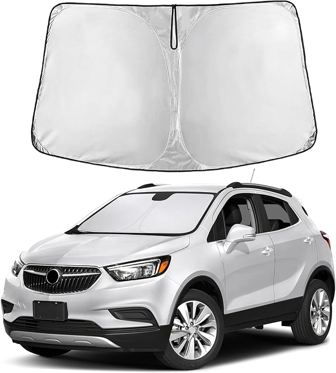 Windshield Sunshade Compatible for Buick Encore 2013-2017 2018 2019, Sun Visor for Front Windshield & Window Sun Shade Cover, UV Heat Blocker & Protector, Car Accessories
