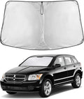 Windshield Sunshade Compatible for Dodge Caliber 2007-2010 2011 2012, Sun Visor for Front Windshield & Window Sun Shade Cover, UV Heat Blocker & Protector, Car Accessories