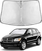 Windshield Sunshade Compatible for Dodge Caliber 2007-2010 2011 2012, Sun Visor for Front Windshield & Window Sun Shade Cover, UV Heat Blocker & Protector, Car Accessories
