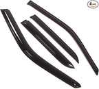 Outside Mount Window Vent Visors Rain Guards Compatible with Honda Passport 1998-2002 | Side Window Wind Deflectors Rain Shields | Smoke Tinted, 4 Pcs Set, DGWV-239