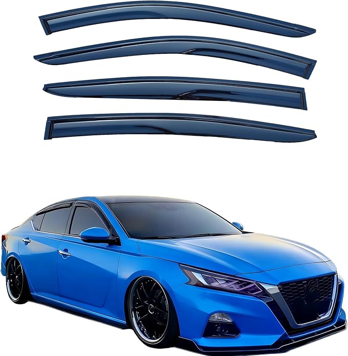 Tape On Window Visors Rain Guards Deflectors for 2019-2025 Nissan Altima,Side Vent Window Deflector Rain Guard Shade for Altima 19-25,Vent Visors Car Accessories,Truck Accessories-4pcs