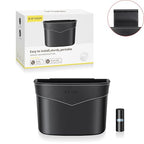 Car Trash Can Mini Trash Bin Garbage Organizer with Plastic Trash Bag Automotive Small Garbage Bin for Home Office Auto Vehicle Car Door Front Back Seat Storage Accessories Glovebox Trash Can