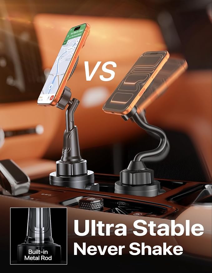 for MagSafe Car Mount, [Strong Magnetic] 2026 Hands Free Phone Holders for Your Car, Universal Cup Holder Phone Holder for iPhone 17 16 15 14 13 12 Pro Max, Samsung & More Smartphones