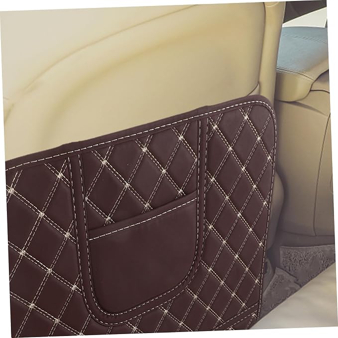 Car Seat Kick Pad Protector for Back Seat Cover Mat Scuff Carseat Back Protector Easy for Upholstery