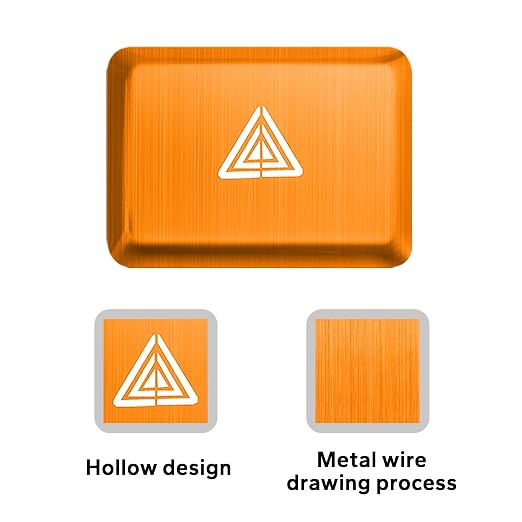 Polodunn Accessories for 11th Gen Honda Civic 2022-2025, for CRV/HRV/Accord 2023 2024 2025, Emergency Flashers Trim Caps Hazard Warning Light Push Button Cover (Orange)