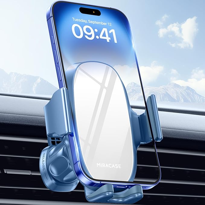 Upgraded-2nd Generation Universal Phone Holders for Your Car, Hands Free Air Vent Car Phone Holder Mount Compatible with iPhone 16/15/14/13/12/11 Series and All Phones