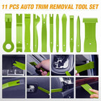 330Pcs Trim Removal Tool, Auto Push Pin Bumper Retainer Clip Set Fastener Terminal Remover Tool Adhesive Cable Clips Kit Car Panel Radio Removal Auto Clip Pliers, Green