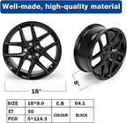 New 18x8" 18 Inch Premium Aluminum Alloy Wheel Rim Compatible with 2016-2024 Honda Civic, OEM Design, Alloy Replacement Wheel, Direct Fit, Super Duty Car Rims Replacement, OE Stock Specs